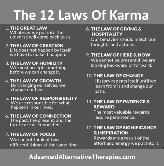 12 laws of karma, what is karma